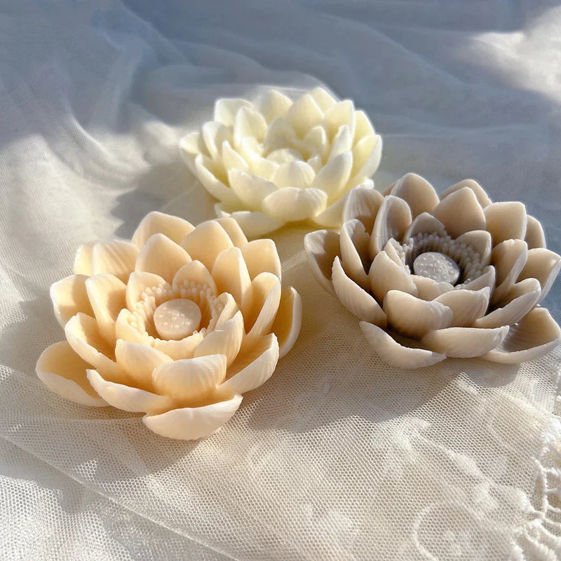 Lotus Bloom Silicone Candle Moulds