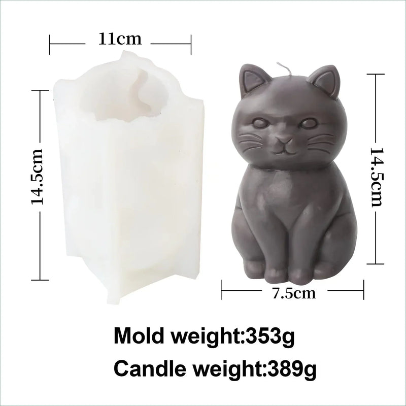 Maneki-Neko Luck Cat Candle Mold