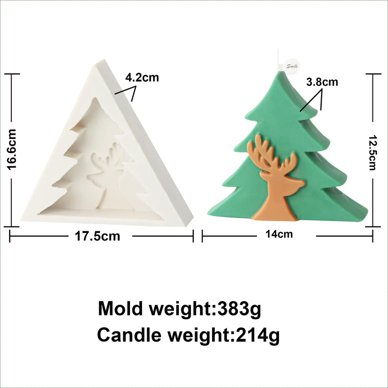 Christmas Joy Candle Molds