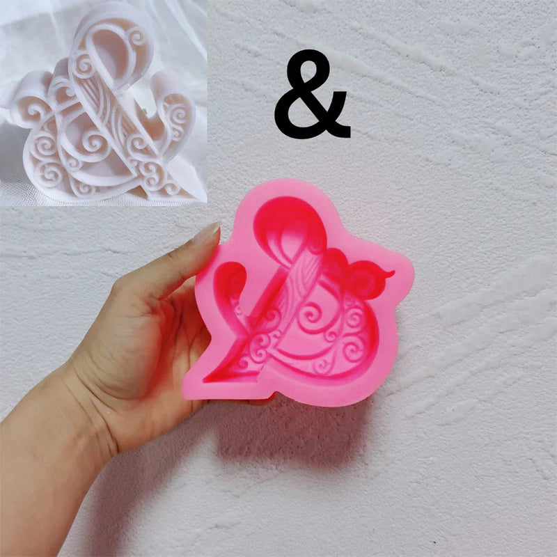 Floral Alphabet Candle Molds