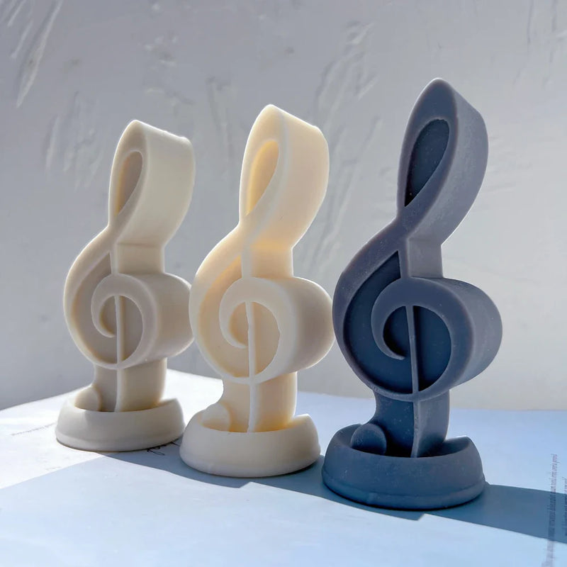 Music Symbol Unique Silicone Candle Mold