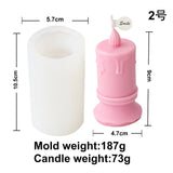 Burning Flame Long Rod Candle Mold