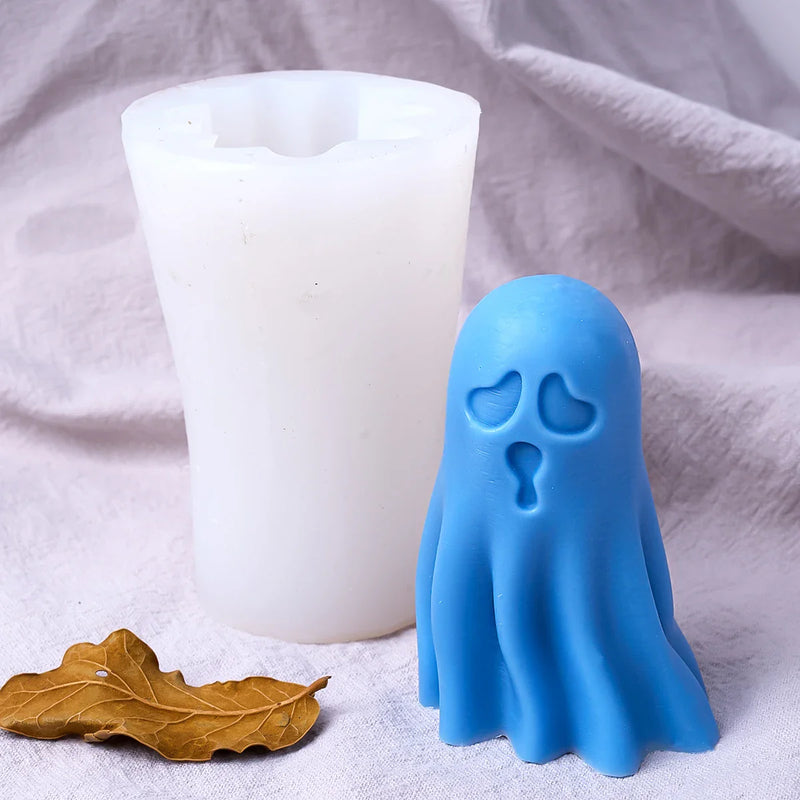 DIY Halloween Ghost Candle Mold - 3D Pumpkin & Ghost