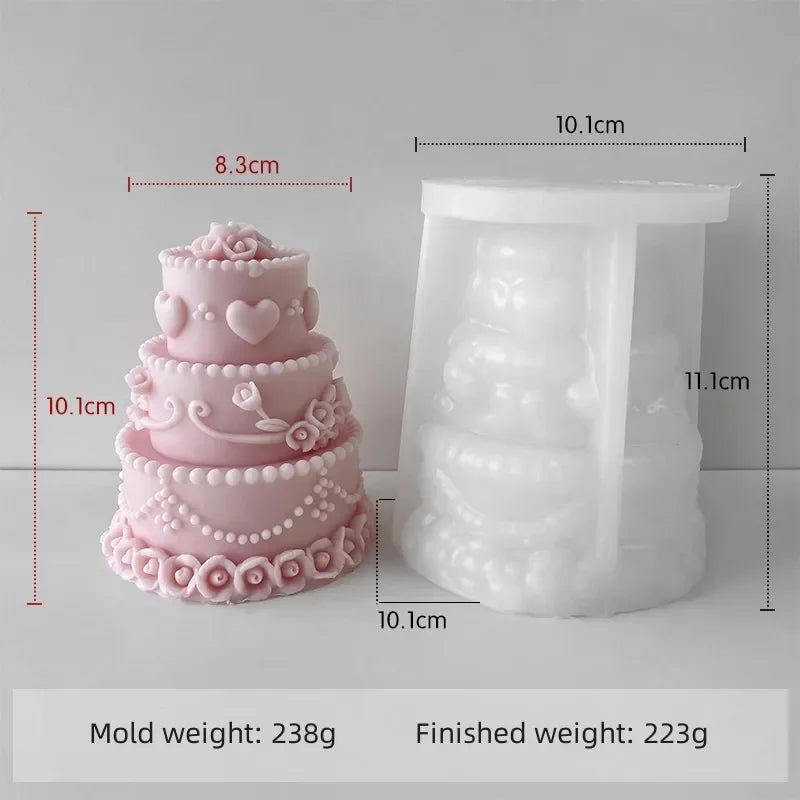 Birthday Cake Candle Mold