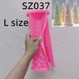 27.2CM Snow Covered Pine Christmas Tree Silicone Candle Mold