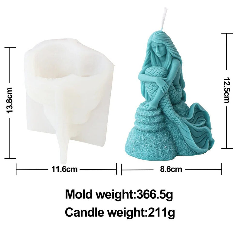 Mermaid Candle Mold