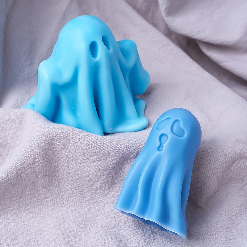 DIY Halloween Ghost Candle Mold - 3D Pumpkin & Ghost