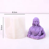 Mona Lisa Statue Silicone Candle Mold