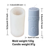 3D Constellation Pillar Candle Mold for Zodiac Designs