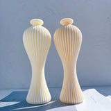 Ribbed Vase Candle Mold