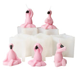 3D Flamingo Silicone Candle Mold for Cute Bird Crafts