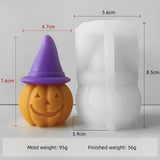 Halloween Witch Hat Pumpkin Silicone Mold