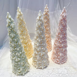 27.2CM Snow Covered Pine Christmas Tree Silicone Candle Mold