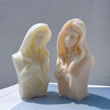 Praying Virgin Mary Sculpture Silicone Candle Mold