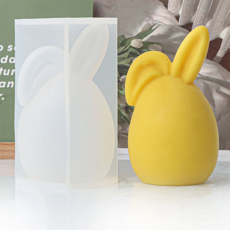 Easter Egg Bunny Silicone Candle Mold