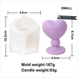 DIY Love Candlestick Silicone Mold