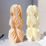 Ribbed Ripple Pillar Candle Mold