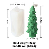 Festive Christmas candle Mold