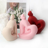 Big Heart Candle Mold Silicone