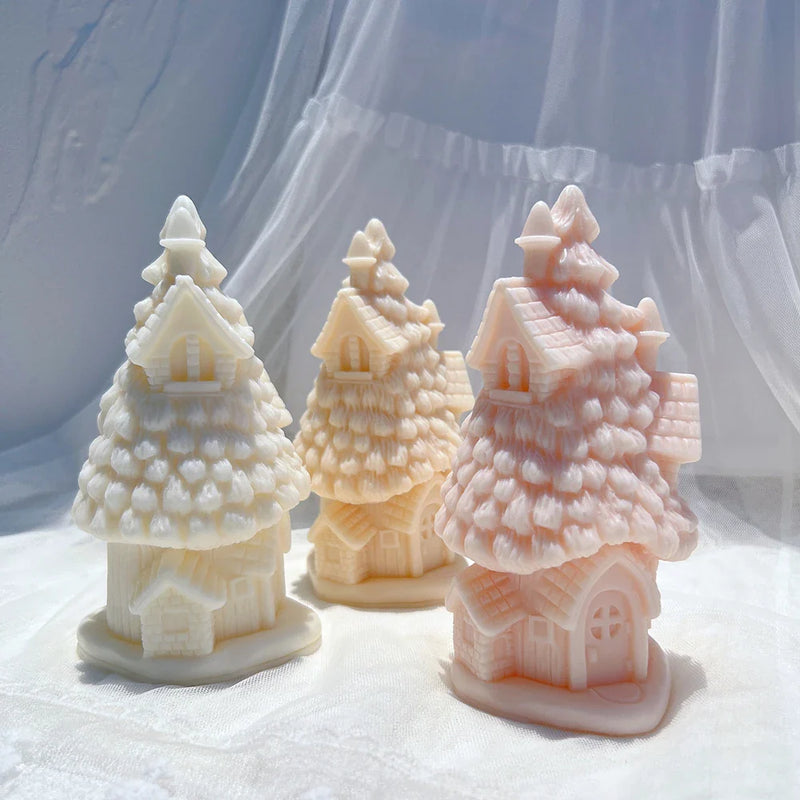 Christmas Grand Spruce Lodge Silicone Candle Mold