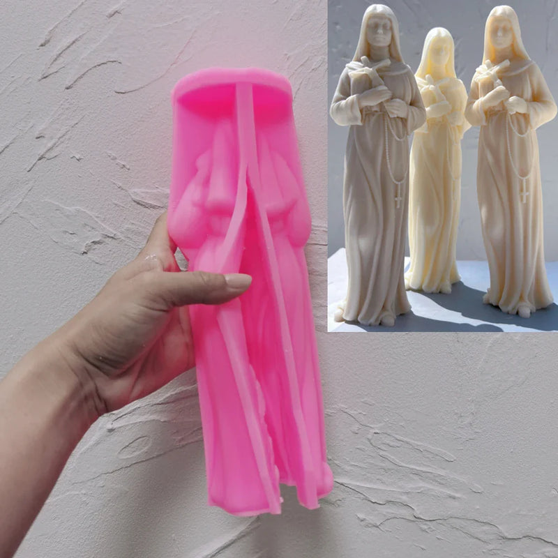 St. Rita Candle Silicone Mold