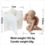 Cute Angel Theme Silicone Candle Mold