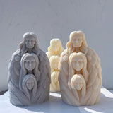 Three-Headed Male and Female Body Candle Mold