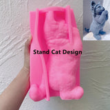 Standing Cat Candle Silicone Mold