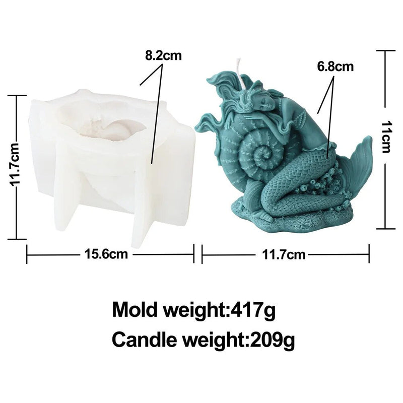 Mermaid Candle Mold