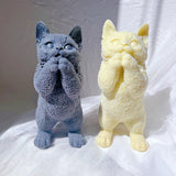 Standing Cat Candle Silicone Mold