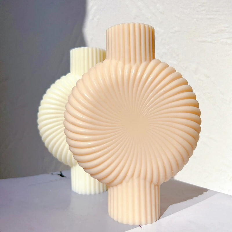 Swirl Vase Candle Mold