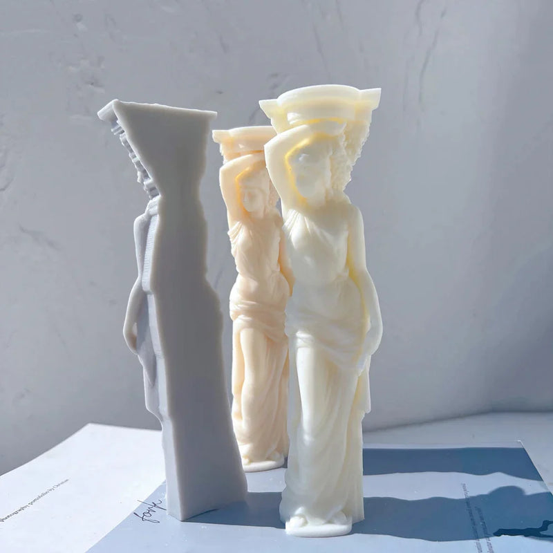 Caryatid Statue Candle Mold