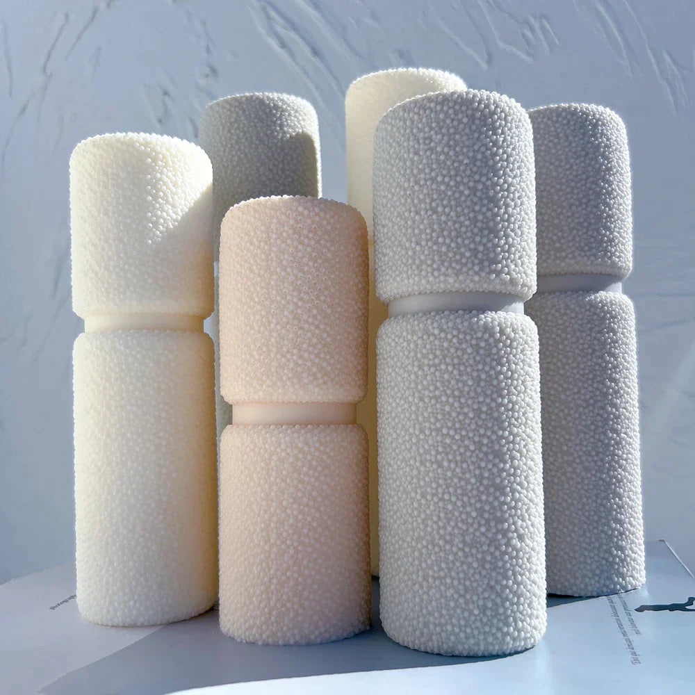 Cylindrical Tall Pillar Bubble Candle Mold