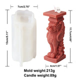 Horse Head Lion Roman Pillar Candle Mold