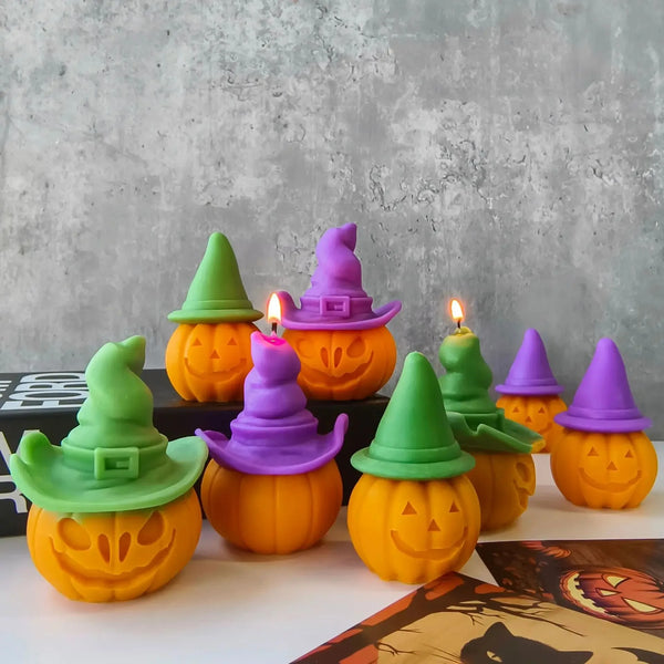 Halloween Witch Hat Pumpkin Silicone Mold