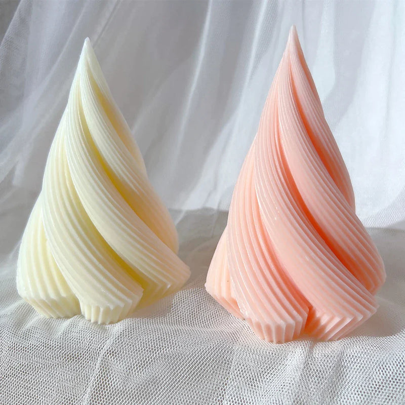 Christmas Decor Cone Candle Molds