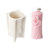 Embossed Married Couple Silicone Candle Mold