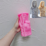 Jesus Christ Holding Lamb Statue Unique Silicone Candle Mold