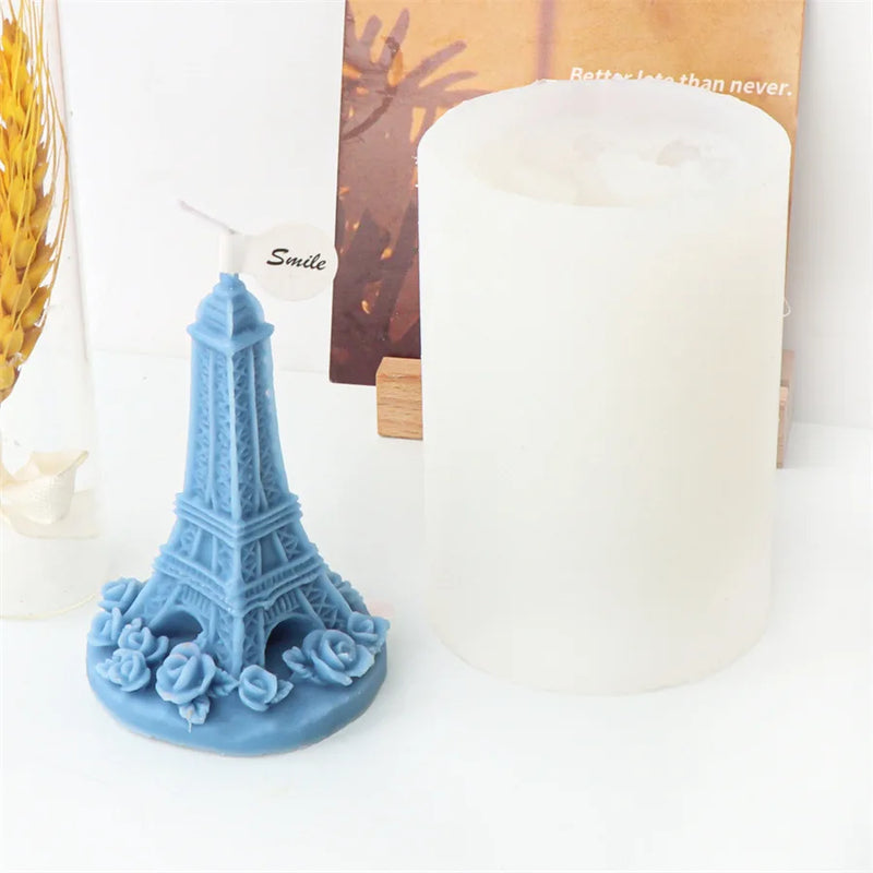 Eiffel Tower Pisa Tower Silicone Candle Mold