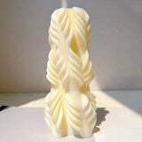 Ribbed Ripple Pillar Candle Mold