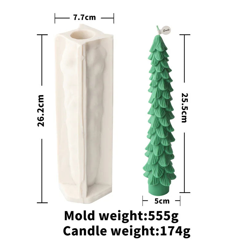 Festive Christmas candle Mold