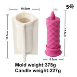 Burning Flame Long Rod Candle Mold