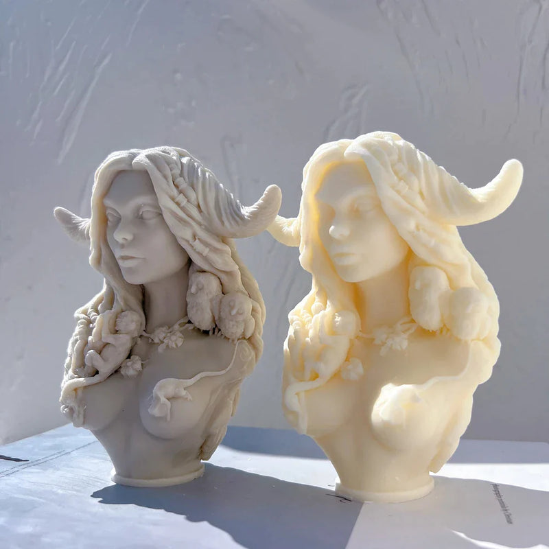 Goddess Bust Silicone Candle Molds