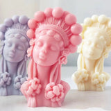 Pearl Girl Candle Mold for Handmade Candles