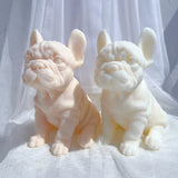 French Bulldog Candle Mold Silicone