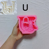 Floral Alphabet Candle Molds