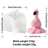 3D Flamingo Silicone Candle Mold for Cute Bird Crafts