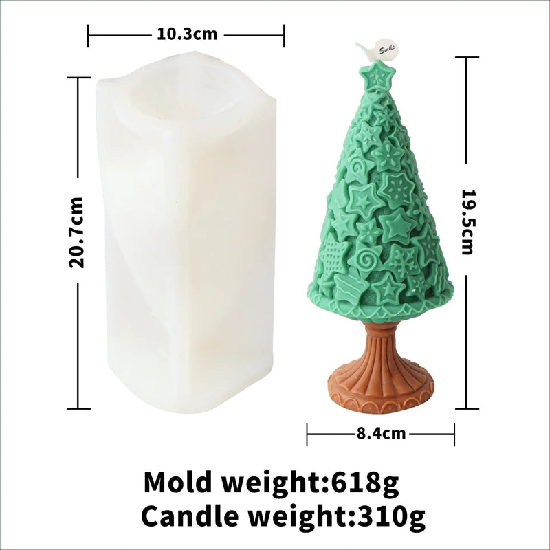 New Christmas Tree Candle Molds