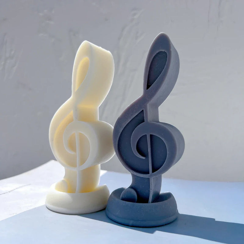 Music Symbol Unique Silicone Candle Mold