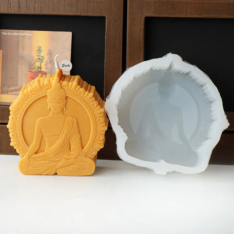 In Meditation Sakyamuni Silicone Candle Mold